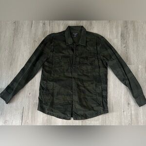 Abercrombie & Fitch Green Camouflage Field Jacket/shirt